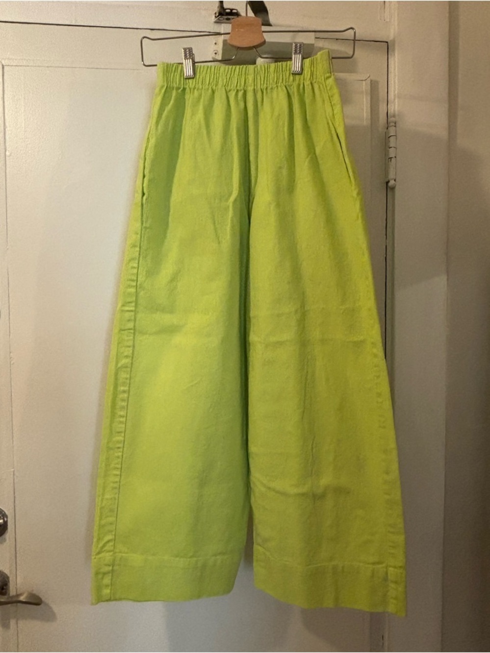 Mid Easy Pant in Limeade Linen